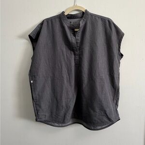 Figs Rafael Oversized Scrub Top - Graphite - Size S